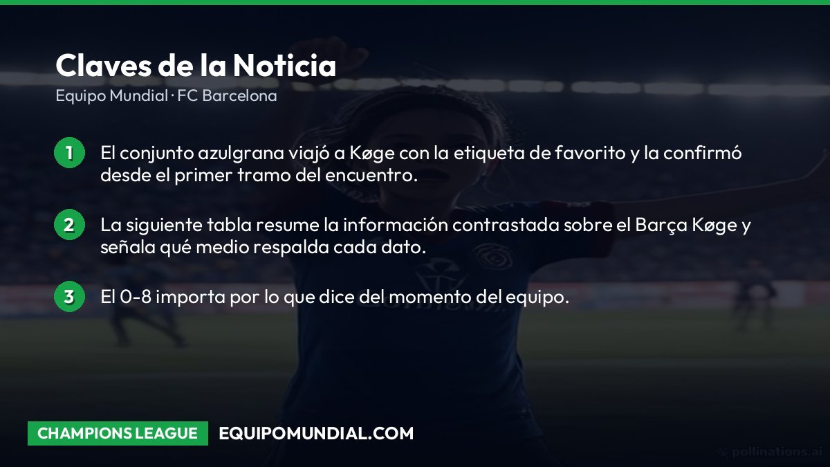 Barça Køge análisis